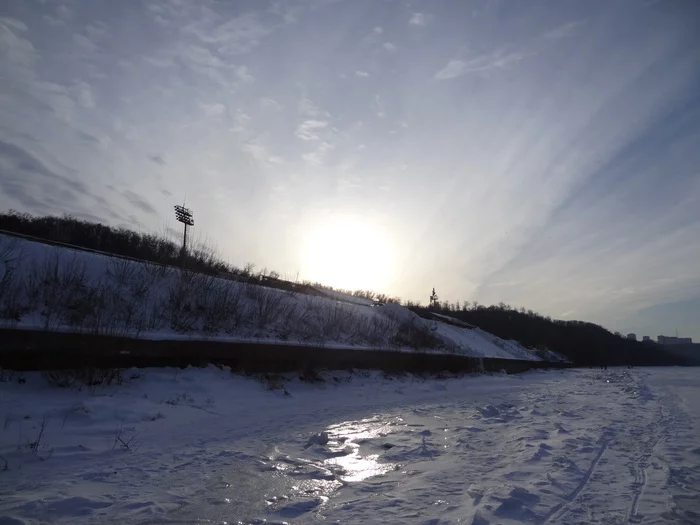 City Ufa. my walk along the white river December 15, 2022 - My, Blog, Ufa, Bloggers, Nature, River, The sun, Bashkortostan, Winter, I want criticism, Beginning photographer, Video, Youtube, Longpost