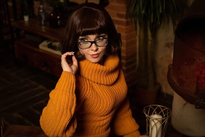 Velma by Sladkoslava - NSFW, Girls, Velma Dinkley, Cosplay, Ilona Bugaeva, Underwear, Longpost