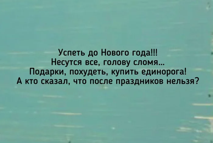 Успеть до Нового года… - Моё, Картинка с текстом, Юмор, Мысли, Разговор