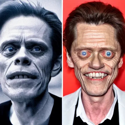 William Dafoe + Steve Buscemi = Your Nightmares - Нейронные сети, Stable diffusion, Artificial Intelligence, Digital, Willem Dafoe, Steve Buscemi, Computer graphics, Digital drawing, Midjourney, Artstation, 2D, Humor, Memes, Longpost