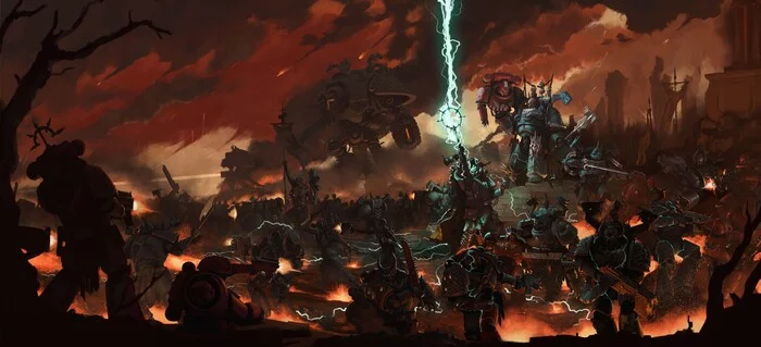Warhammer40k Art - Warhammer 40k, Adeptus Astartes, Wh Art, Omegon, Alpha-legion