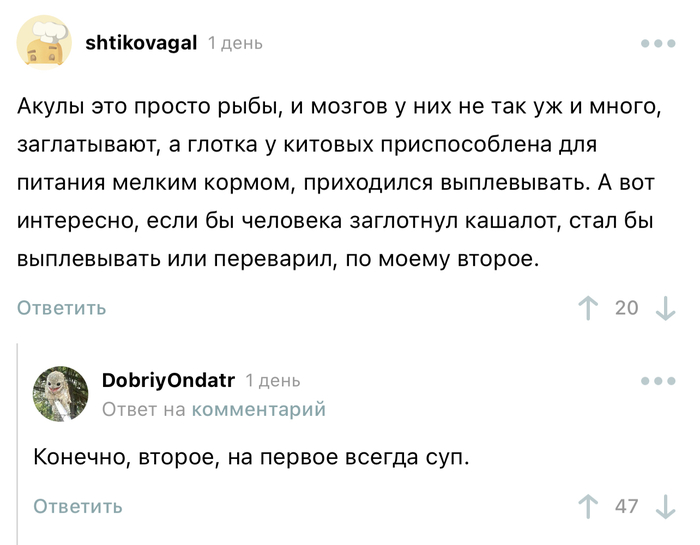 Из жизни замечательных акул