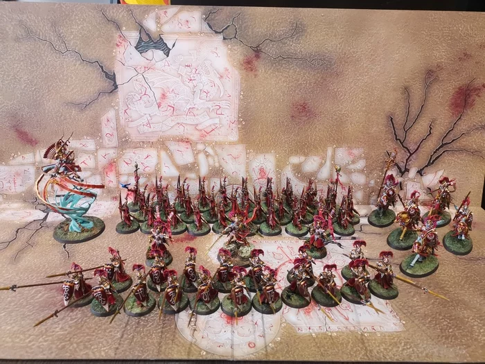 Night dressing. elves - My, Warhammer, Painting miniatures, Wh miniatures, Longpost