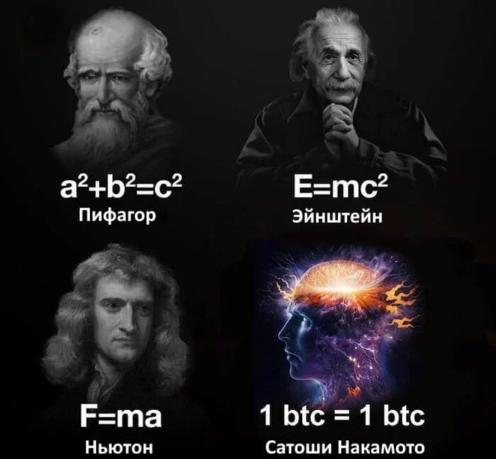 Don't look for value in fiat... - Cryptocurrency, Bitcoins, Stock exchange, Investments, Humor, Nft, Newton, Pythagoras, Albert Einstein, Picture with text