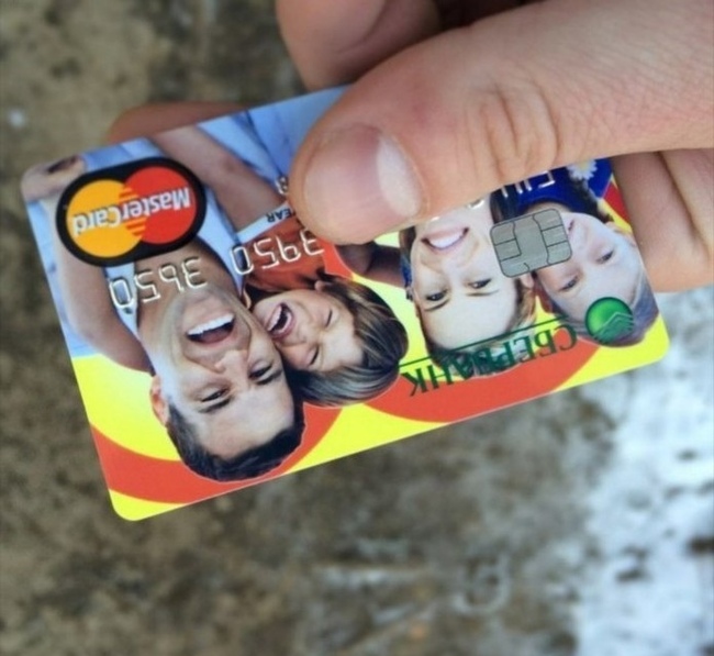Why are they smiling - It seemed, Bank card, From the network, Smile