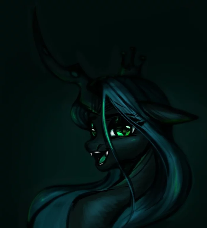 Королева Переверток - My Little Pony, PonyArt, Арт, Queen Chrysalis