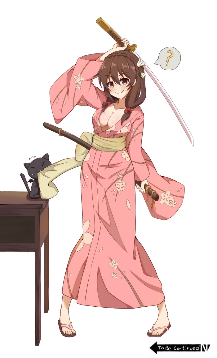 -   Konosuba, Yunyun, Chomusuke, Anime Art, , 