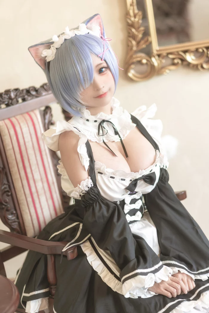 Neko Maid Rem - Anime, Re: Zero Kara, Rem (Re: Zero Kara), Cosplay, Girls, Housemaid, Longpost