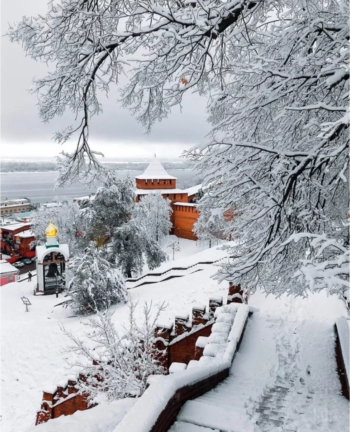 Зимний Нижний Новгород - Нижний Новгород, Город, Зима, Снег, Красота, Фотография