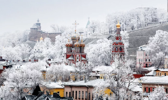 Зимний Нижний Новгород - Нижний Новгород, Город, Зима, Снег, Красота, Фотография