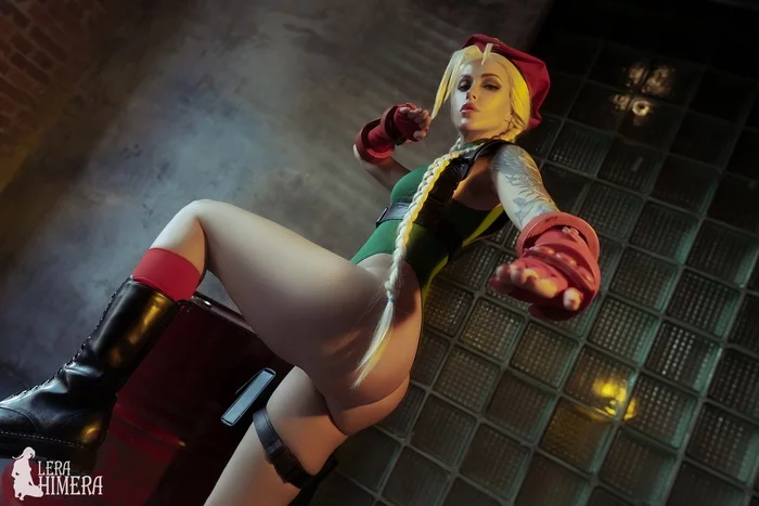 Cosplay on Cammy White from the Street Fighter game series - My, Cosplay, Retro Games, Fighting, Old fighting game, Street Fighter 2, Cammy white, Street fighter, Blonde, Military, Scythe, Console games, Consoles, Fighting, Street Fighter V, Shibari, Longpost