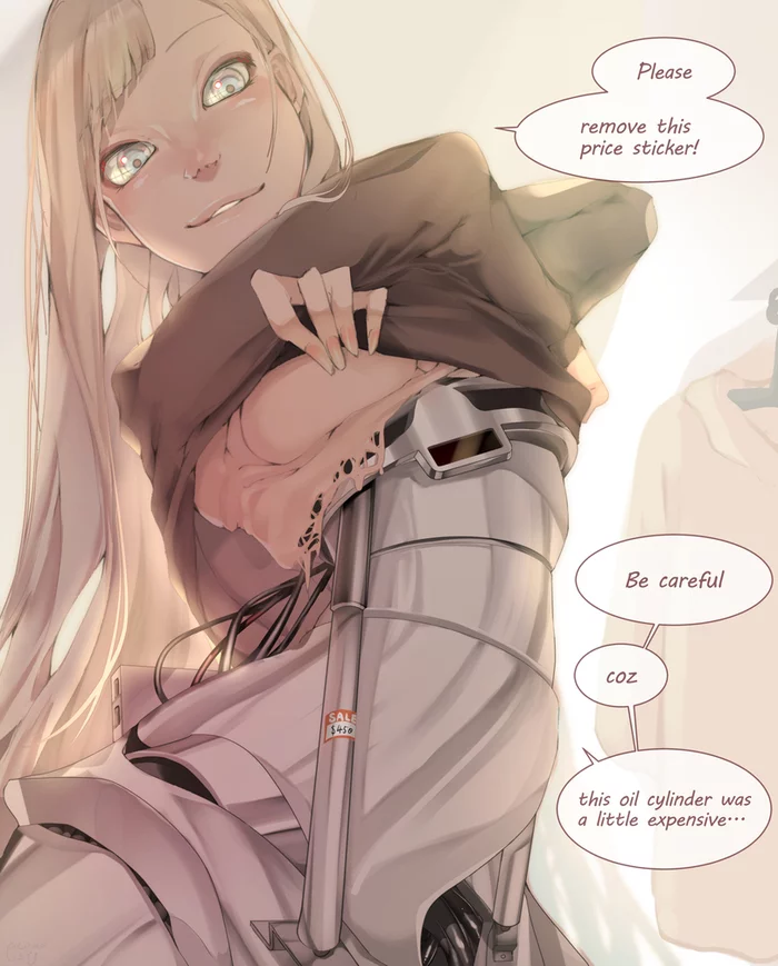 Regular everyday normal robot-girl life p. 2 by ecomoesty - Арт, Robot Girl, Аниме, Длиннопост, Anime Art