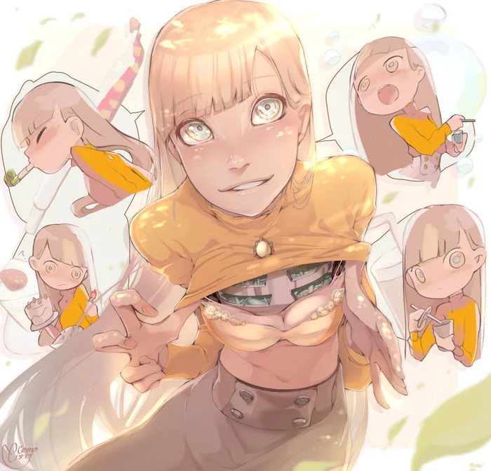 Regular everyday normal robot-girl life by ecomoesty p. 3 - Арт, Аниме, Robot Girl, Длиннопост, Anime Art