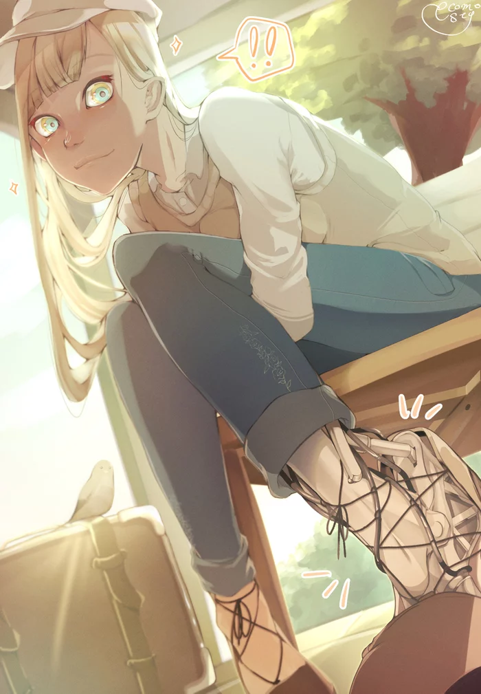 Regular everyday normal robot-girl life by ecomoesty p. 3 - Арт, Аниме, Robot Girl, Длиннопост, Anime Art