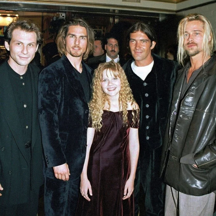 Premiere of the film Interview with the Vampire, November 9, 1994 - Actors and actresses, Interview with the Vampire, Brad Pitt, Tom Cruise, Christian Slater, Kirsten Dunst
