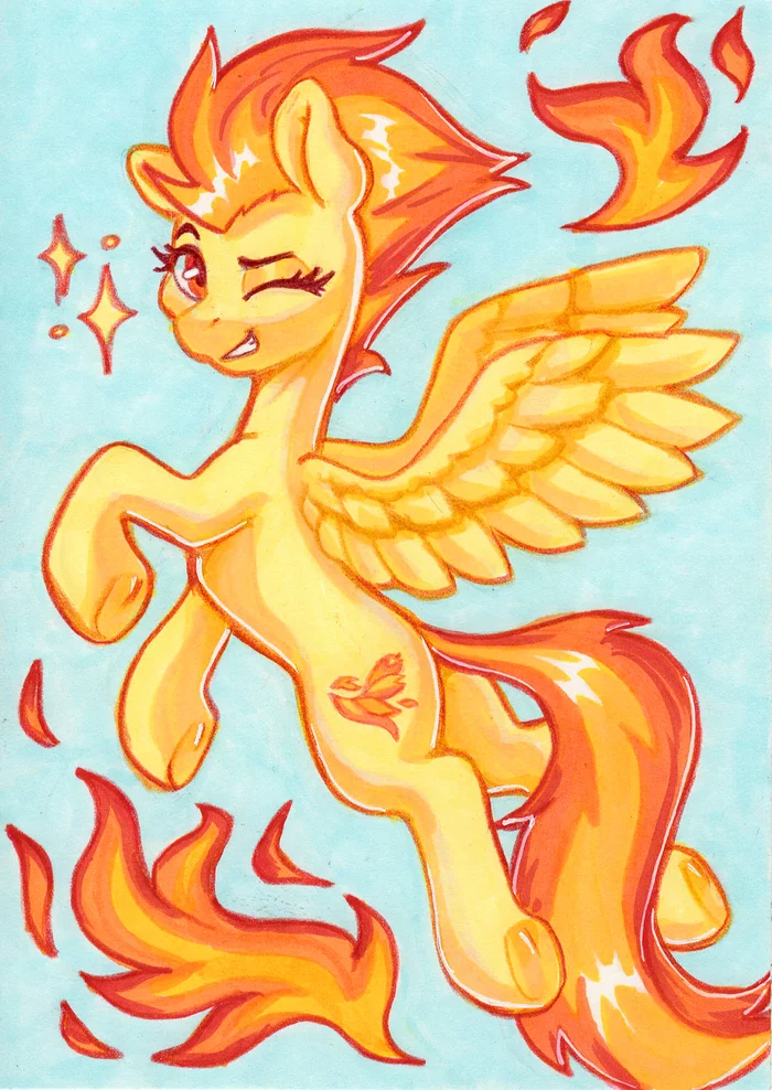 Flame Pony - My little pony, Spitfire, Dandybouquet