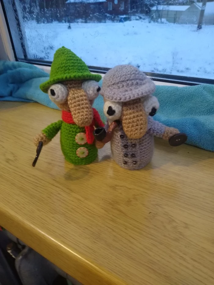 Brothers pilots - My, Amigurumi, Crochet, Knitted toys, Longpost