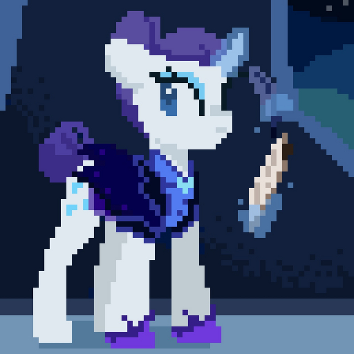    My Little Pony, Rarity, Pixel Art