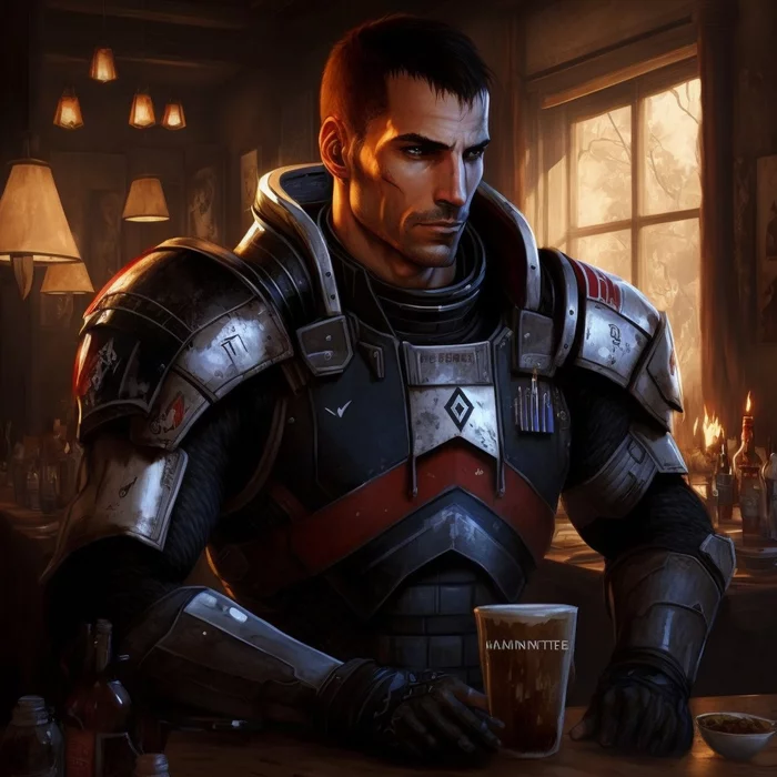 Mass Effect в средневековье - Midjourney, Нейронные сети, Арт, Персонажи, Mass Effect, Фэнтези, Dungeons & Dragons, Ролевые игры, Длиннопост