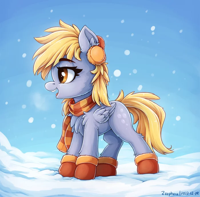 Ragged Winter Pony - My little pony, Derpy hooves, PonyArt, Art