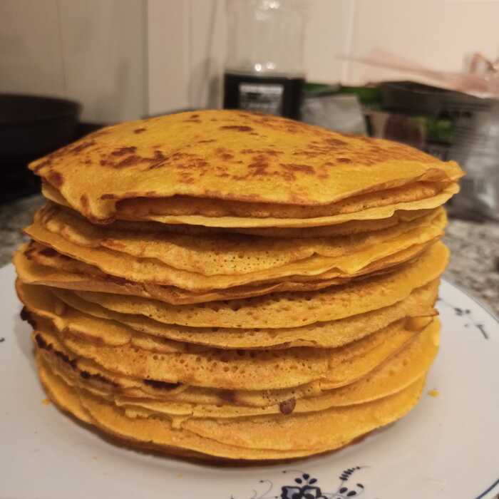 Sweet potato pancakes - My, Cooking, Pancakes, Sweet potato, Dinner, Flavors