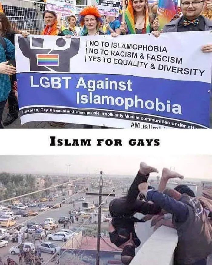 LGBT and Muslims - LGBT, 9GAG, Repost, Strange humor, Picture with text, Islam