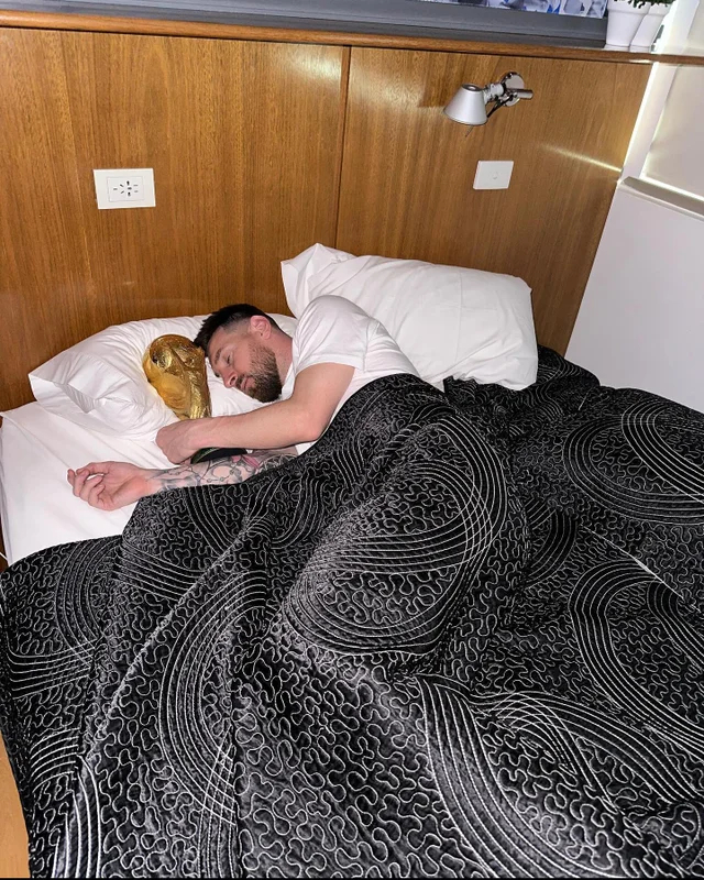 Messi sleeping with the 2022 World Cup - Football, Goal, FIFA World Cup 2022, Lionel Messi