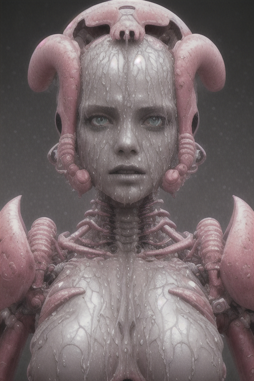 Stable Diffusion's Terrifying and Beautiful Hans Giger Meat Androids - My, Stable diffusion, Нейронные сети, Art, Midjourney, Neural network art, Computer graphics, Digital, 2D, Android, Girls, Biomechanics, Digital drawing, Characters (edit), Longpost, Hans Giger