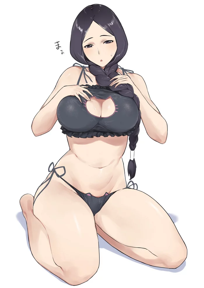 Unohana Retsu - NSFW, Anime art, Anime, Bleach, Cat keyhole bra