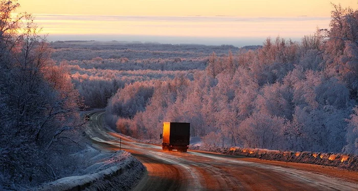 Only you... And the road... - Winter, Track, On my way, The photo