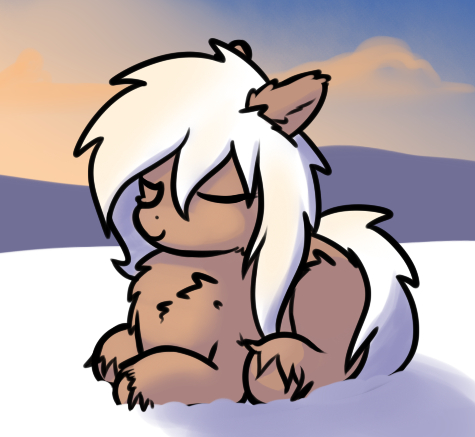 Asleep - My little pony, Original character, Snow pony, Cutelewds