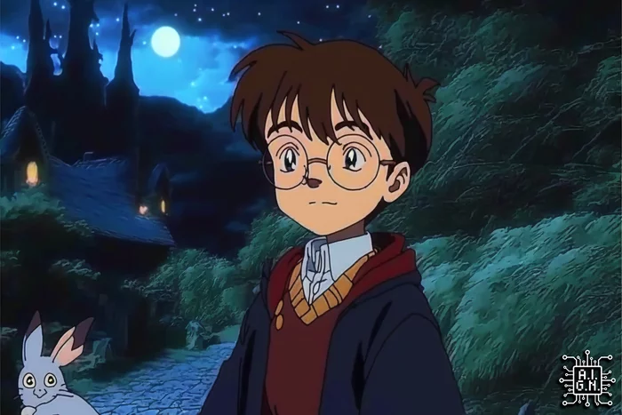 Studio Ghibli made Harry Potter like a 90s anime with the help of artificial intelligence - Harry Potter, Studio, Studio ghibli, Anime, Style, 90th, Longpost