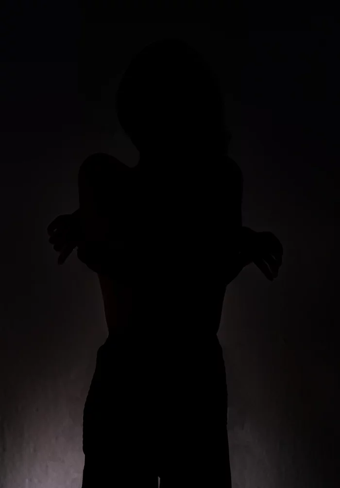 Silhouette in the dark - My, Girls, The photo, Photographer, Sony, Models, PHOTOSESSION, Figure, Beautiful, Studio, Longpost