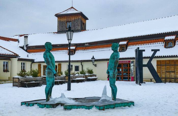 When it's really cold outside - Czech, Prague, Sculpture, freezing, Museum, sights