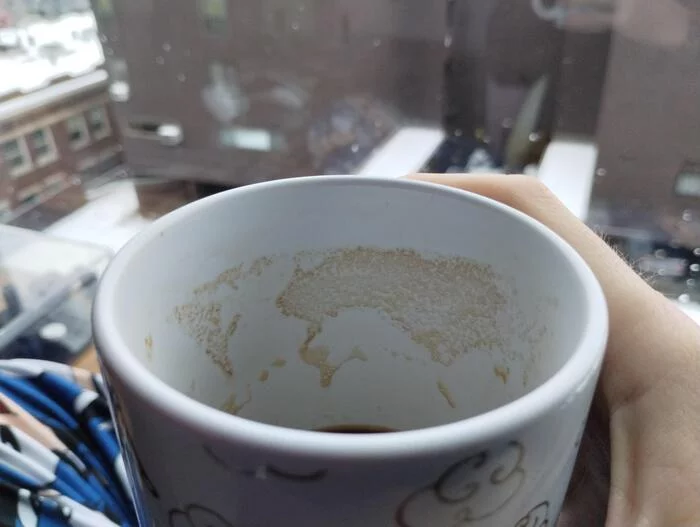 World map after a cup of coffee - World map, Cards, Coffee, A cup, It seemed