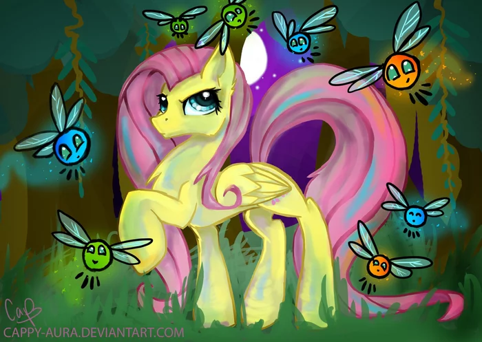 Fluttershy - My little pony, Fluttershy, Parasprite