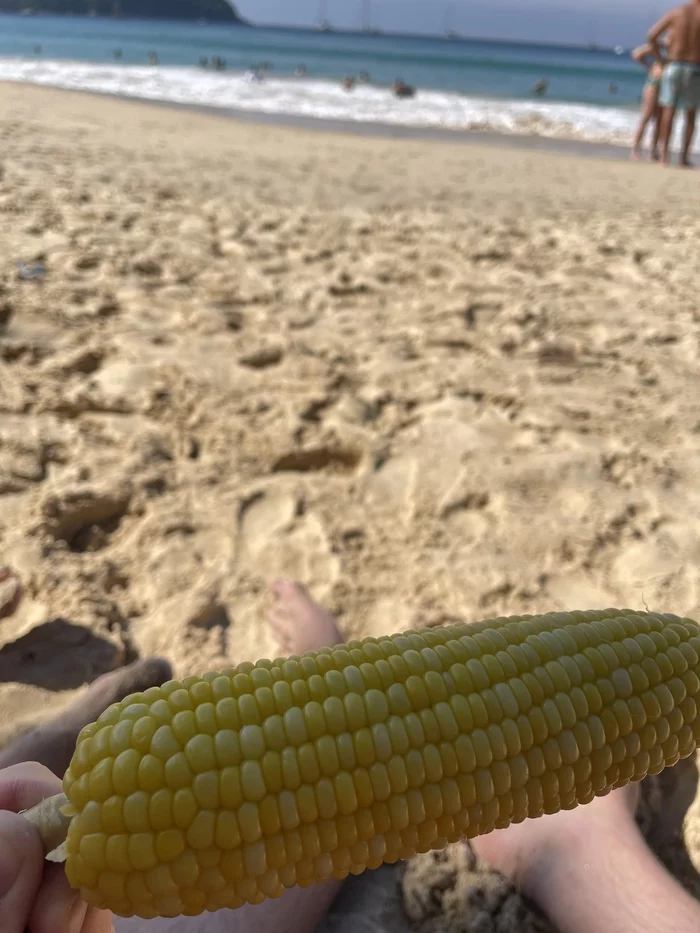 The smell of childhood - My, Food, Corn, Sea, Beach, Relaxation, Thailand