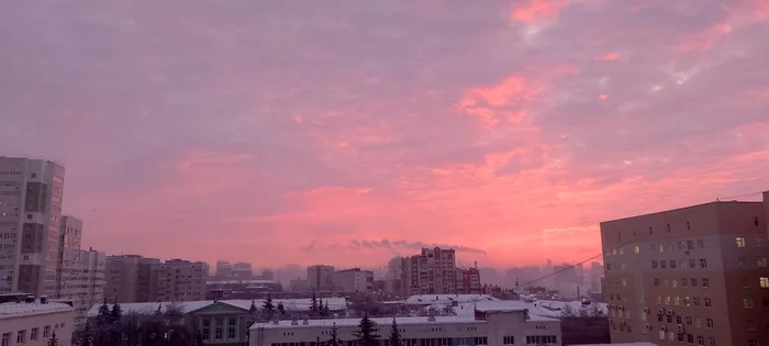 Ufa morning - My, Ufa, Morning, Beautiful view, dawn, View from the window