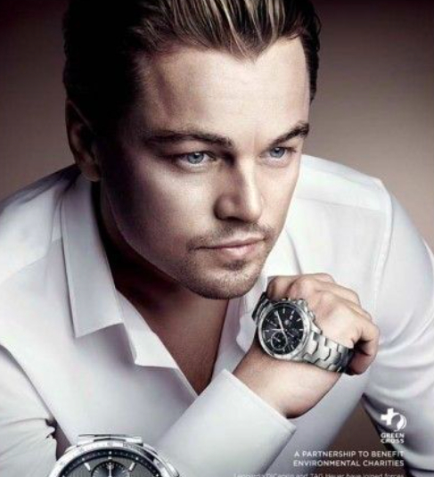 Why are all people like people, but Leo has a watch in this ad, it’s not clear where - Wrist Watch, Clock, Leonardo DiCaprio, Movies, Longpost