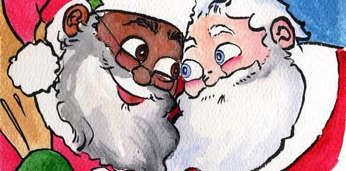 LGBT Crazy: a children's book about black Santa Caus and his husband appeared in the USA - Story, Tragedy, Horror, Santa Claus, LGBT, Children's literature, news