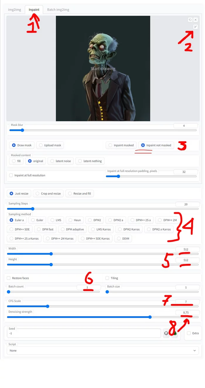 Drawing or neural network, as well as a guide for artists on how to use stable diffusion - My, Neural Networks, Competition, Art, 3D graphics, Peekaboo, Painting, Continue the drawing, Longpost