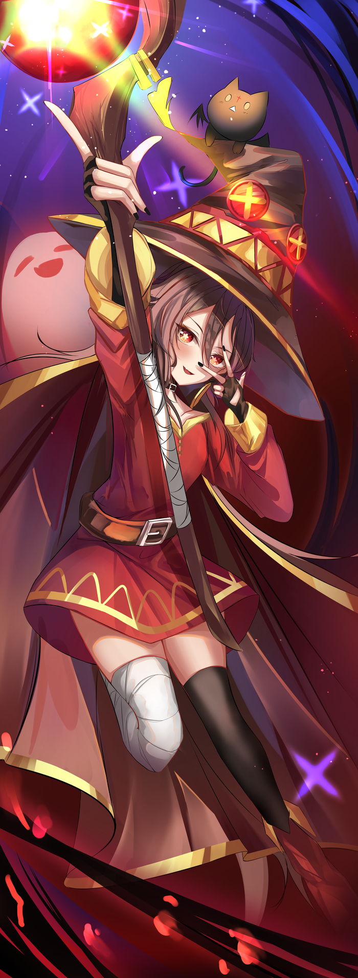 Megu Tao  Hu Min , Anime Art, , , Genshin Impact, Hu Tao (Genshin Impact), Konosuba, Megumin, , 