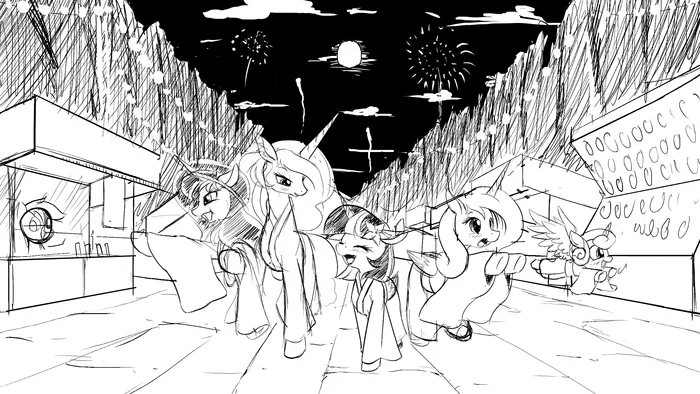 Fair - My little pony, Princess celestia, Princess luna, Princess cadance, Flurry heart