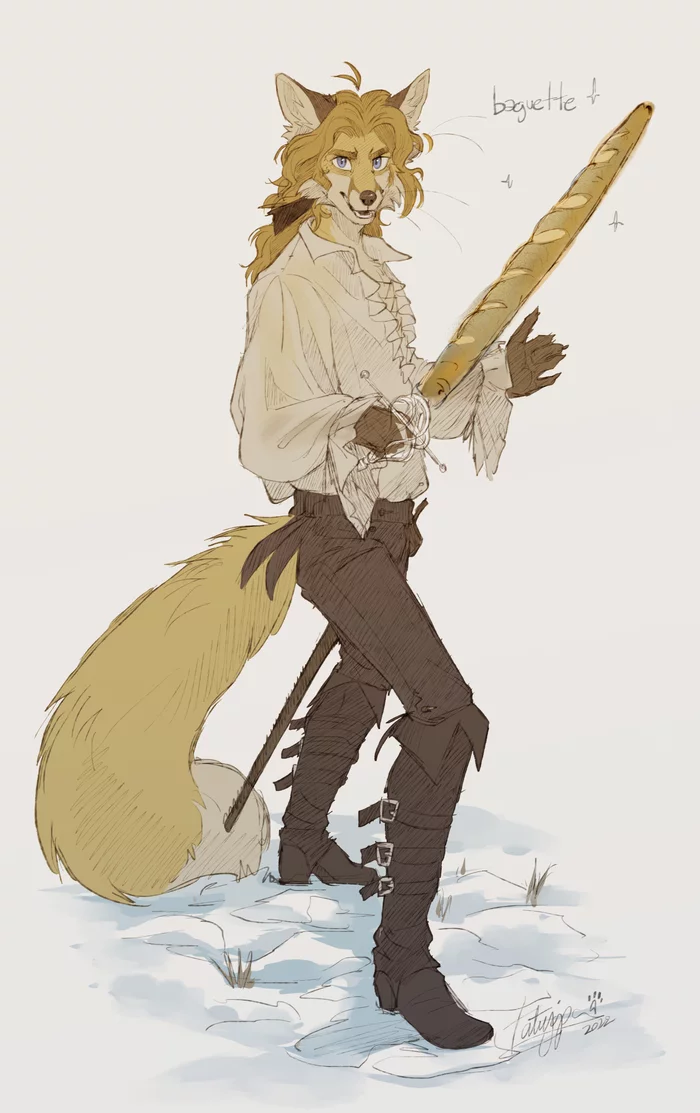 Защищайся!
 - Фурри, Furry Art, Арт, Furry Canine, Furry Fox, Tatujapa