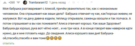 Alice helps - Comments on Peekaboo, Screenshot, Yandex Alice