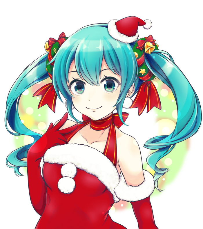Miku Santa Hatsune Miku, Vocaloid, Anime Art, Vocaloid Art, 