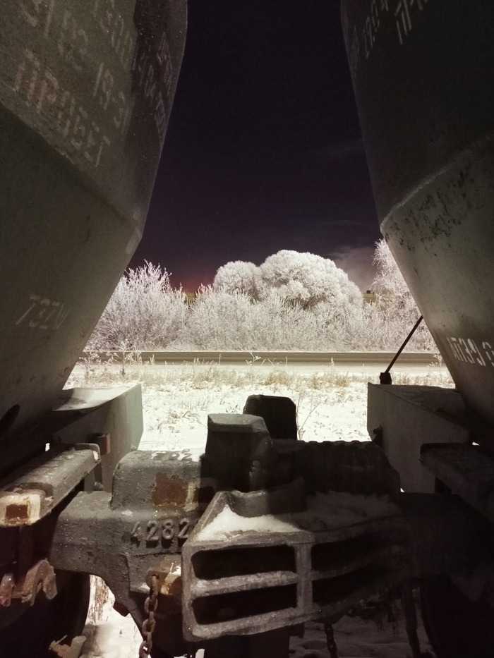 Зимнее железнодорожное