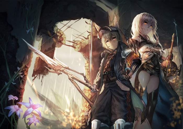 Arknights operators , Anime Art, Arknights, Skadi, Grani, Lappland, Gravel, Mudrock, Kroos the Keen Glint, Pramanix, Doctor (Arknights), Rosa (Arknights), , 