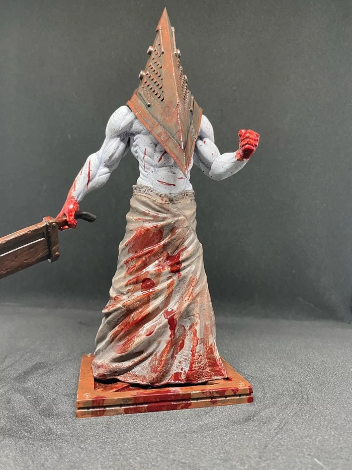 Pyramid head) 3D printing and painting) - My, 3D печать, Modeling, Stand modeling, Painting miniatures, 3D printer, Miniature, Collecting, Figurines, Silent Hill, Pyramid head, Longpost