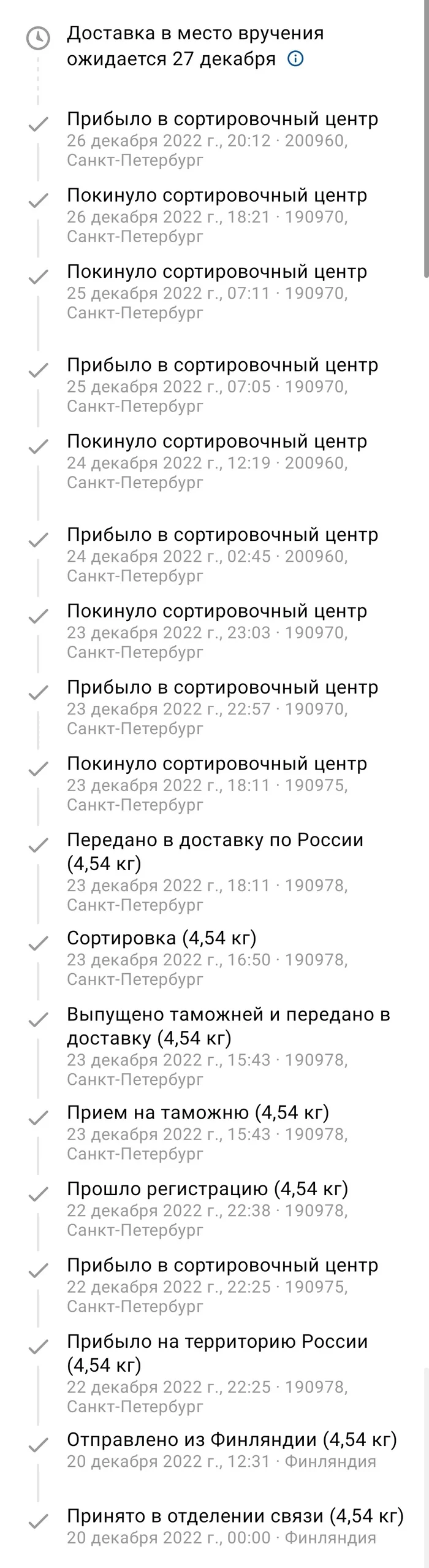 В Питерской почте своя атмосфера - Моё, Почта России, Пофигизм, Посылка, Длиннопост, Скриншот